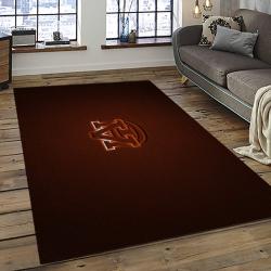 ncaa auburn tigers college sport basketball and foolball team logo rectangle area rug dark room ats06