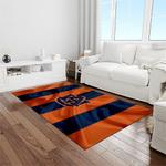 ncaa auburn tigers college sport basketball and foolball team logo rectangle area rug light room ats01