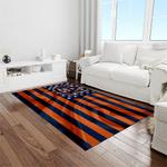 ncaa auburn tigers college sport basketball and foolball team logo rectangle area rug light room ats03