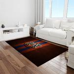 ncaa auburn tigers college sport basketball and foolball team logo rectangle area rug light room ats12