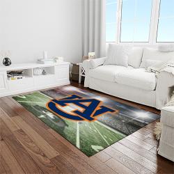 NCAA Auburn Tigers College Sport Basketball And Foolball Team Logo Rectangle Area Rug ATS22