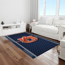 NCAA Auburn Tigers College Sport Basketball And Foolball Team Logo Rectangle Area Rug ATS33