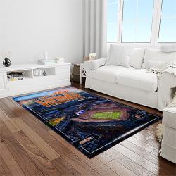 NCAA Auburn Tigers College Sport Basketball And Foolball Team Logo Rectangle Area Rug ATS56
