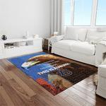 ncaa auburn tigers college sport basketball and foolball team logo rectangle area rug light room ats57