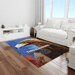 NCAA Auburn Tigers College Sport Basketball And Foolball Team Logo Rectangle Area Rug ATS57
