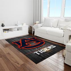 NCAA Auburn Tigers College Sport Basketball And Foolball Team Logo Rectangle Area Rug ATS59