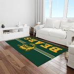 ncaa baylor bears sport basketball and foolball team logo rectangle area rug light room bb08