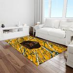 ncaa baylor bears sport basketball and foolball team logo rectangle area rug light room bb16