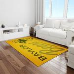 ncaa baylor bears sport basketball and foolball team logo rectangle area rug light room bb19