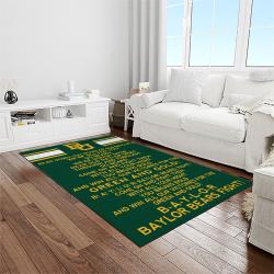 NCAA Baylor Bears Sport Basketball And Foolball Team Logo Rectangle Area Rug BB25