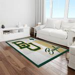 ncaa baylor bears sport basketball and foolball team logo rectangle area rug light room bb26