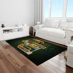 NCAA Baylor Bears Sport Basketball And Foolball Team Logo Rectangle Area Rug BB35