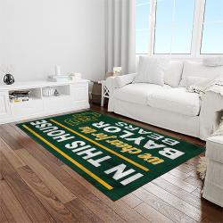 NCAA Baylor Bears Sport Basketball And Foolball Team Logo Rectangle Area Rug BB39