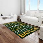 ncaa baylor bears sport basketball and foolball team logo rectangle area rug light room bb40
