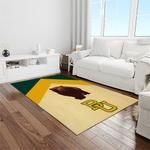 ncaa baylor bears sport basketball and foolball team logo rectangle area rug light room bb48