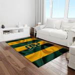 ncaa baylor bears sport basketball and foolball team logo rectangle area rug light room bb49