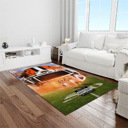 NCAA Clemson Tigers College Sport Basketball And Foolball Team Logo Rectangle Area Rug CT02