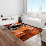 ncaa clemson tigers college sport basketball and foolball team logo rectangle area rug light room ct15
