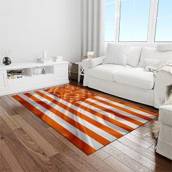 NCAA Clemson Tigers College Sport Basketball And Foolball Team Logo Rectangle Area Rug CT26