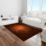 ncaa clemson tigers college sport basketball and foolball team logo rectangle area rug light room ct27