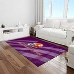 ncaa clemson tigers college sport basketball and foolball team logo rectangle area rug light room ct64
