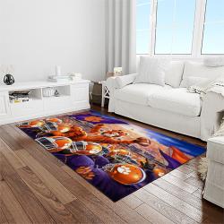 NCAA Clemson Tigers College Sport Basketball And Foolball Team Logo Rectangle Area Rug CT66