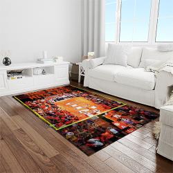 NCAA Clemson Tigers College Sport Basketball And Foolball Team Logo Rectangle Area Rug CT74