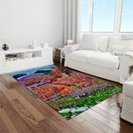 ncaa clemson tigers college sport basketball and foolball team logo rectangle area rug light room ct75