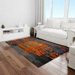 ncaa clemson tigers college sport basketball and foolball team logo rectangle area rug light room ct80