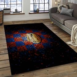 ncaa florida gators college sport basketball and foolball team logo rectangle area rug dark room fg06