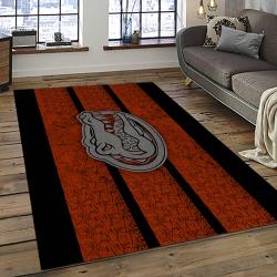 ncaa florida gators college sport basketball and foolball team logo rectangle area rug dark room fg09