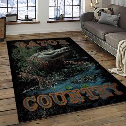 ncaa florida gators college sport basketball and foolball team logo rectangle area rug dark room fg27