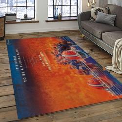ncaa florida gators college sport basketball and foolball team logo rectangle area rug dark room fg43