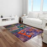 ncaa florida gators college sport basketball and foolball team logo rectangle area rug light room fg07