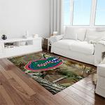 ncaa florida gators college sport basketball and foolball team logo rectangle area rug light room fg12