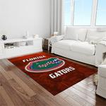 ncaa florida gators college sport basketball and foolball team logo rectangle area rug light room fg20