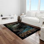 ncaa florida gators college sport basketball and foolball team logo rectangle area rug light room fg27