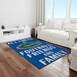 NCAA Florida Gators College Sport Basketball And Foolball Team Logo Rectangle Area Rug FG32