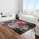 ncaa florida gators college sport basketball and foolball team logo rectangle area rug light room fg36