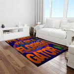 ncaa florida gators college sport basketball and foolball team logo rectangle area rug light room fg40