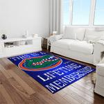 ncaa florida gators college sport basketball and foolball team logo rectangle area rug light room fg42