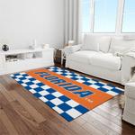 ncaa florida gators college sport basketball and foolball team logo rectangle area rug light room fg47