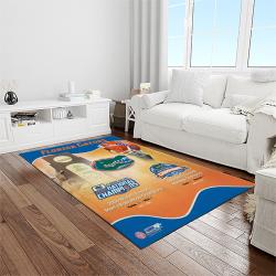 NCAA Florida Gators College Sport Basketball And Foolball Team Logo Rectangle Area Rug FG49