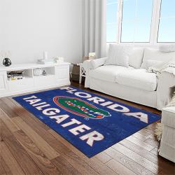 NCAA Florida Gators College Sport Basketball And Foolball Team Logo Rectangle Area Rug FG51