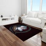 ncaa florida state seminoles sport basketball and foolball team logo rectangle area rug light room fss02