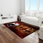 ncaa florida state seminoles sport basketball and foolball team logo rectangle area rug light room fss21