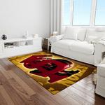 ncaa florida state seminoles sport basketball and foolball team logo rectangle area rug light room fss23