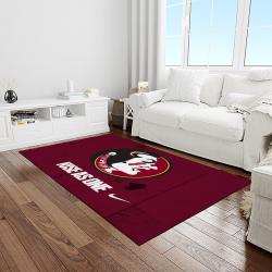 NCAA Florida State Seminoles Sport Basketball And Foolball Team Logo Rectangle Area Rug FSS37