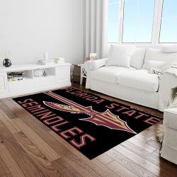 NCAA Florida State Seminoles Sport Basketball And Foolball Team Logo Rectangle Area Rug FSS44