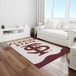 ncaa florida state seminoles sport basketball and foolball team logo rectangle area rug light room fss51